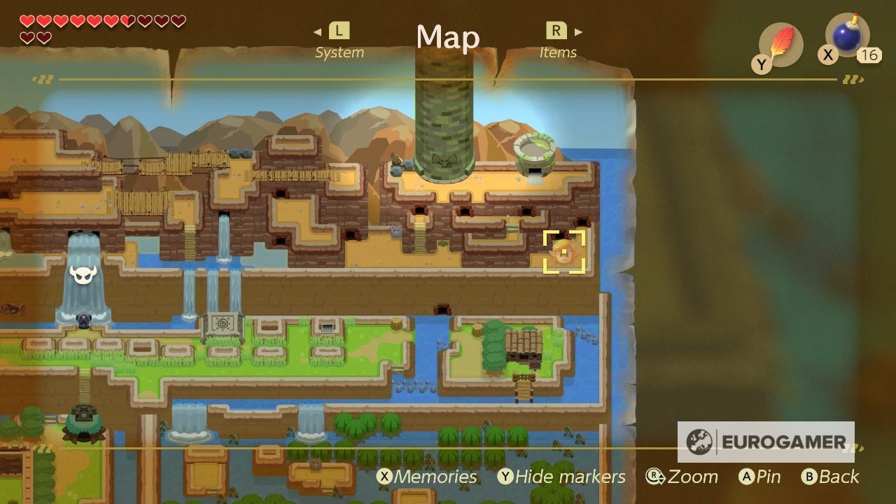 Zelda Link's Awakening Bird Key location, Signpost Maze solution and